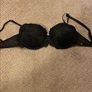 Black VS Bra.